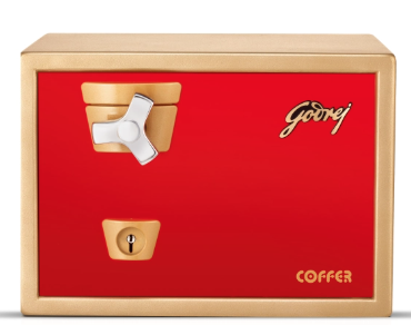 Godrej Premium Coffer V1 Red Home Locker – Godrej Interio safe at Mohan Brothers