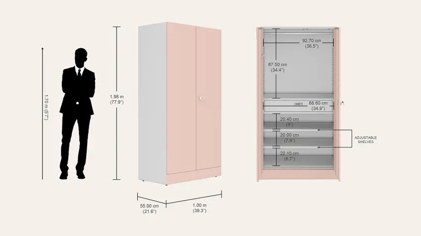 Godrej Auraline Mens Basic Peach – Godrej Interio Furniture – View 5