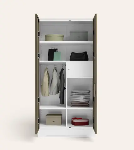Godrej Slimline XL 2 Door Almirah Tree Bark – Godrej Interio Furniture – View 2