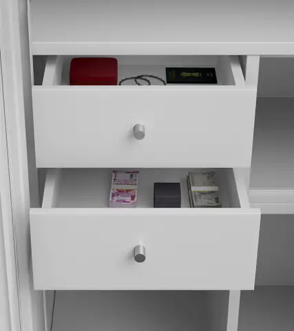 Godrej Slimline 3 Door with Locker and Drawer Black Plum – Godrej Interio Furniture – View 5