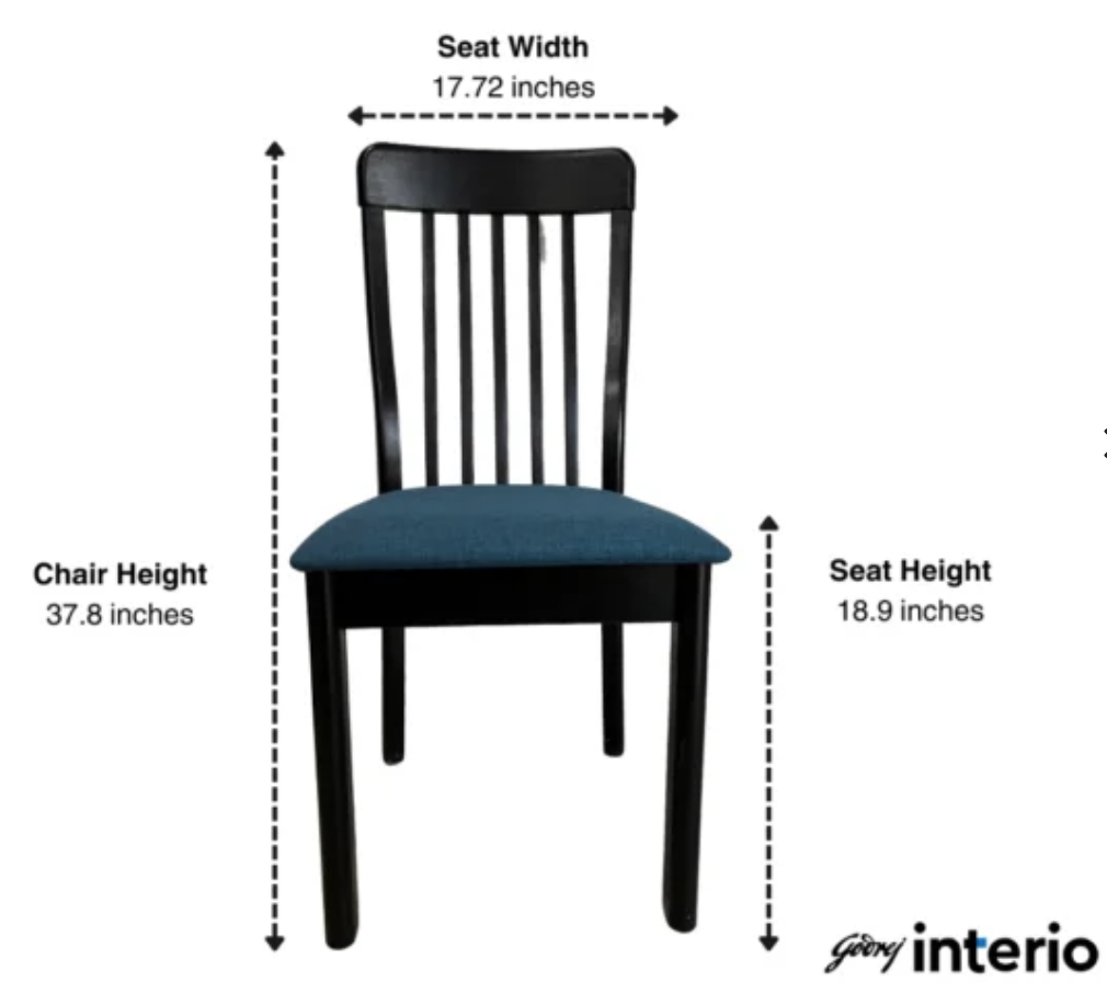 Godrej Allure 6 Seater Dining Table with Dining Chairs – Godrej Interio Furniture – View 7