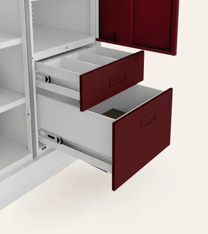 Godrej Slimline Blend 3 Door Almirah Russet – Godrej Interio Furniture – View 6