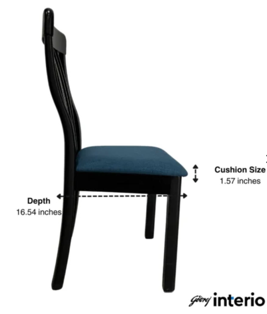 Godrej Allure 6 Seater Dining Table with Dining Chairs – Godrej Interio Furniture – View 8