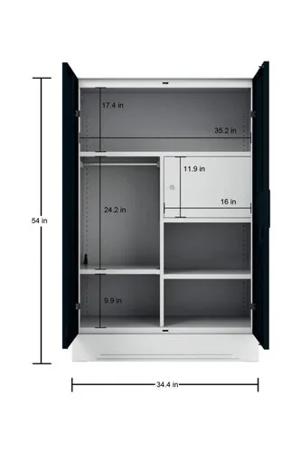 Godrej Slimline Minor 2 Door with Locker – Godrej Interio Furniture – View 2