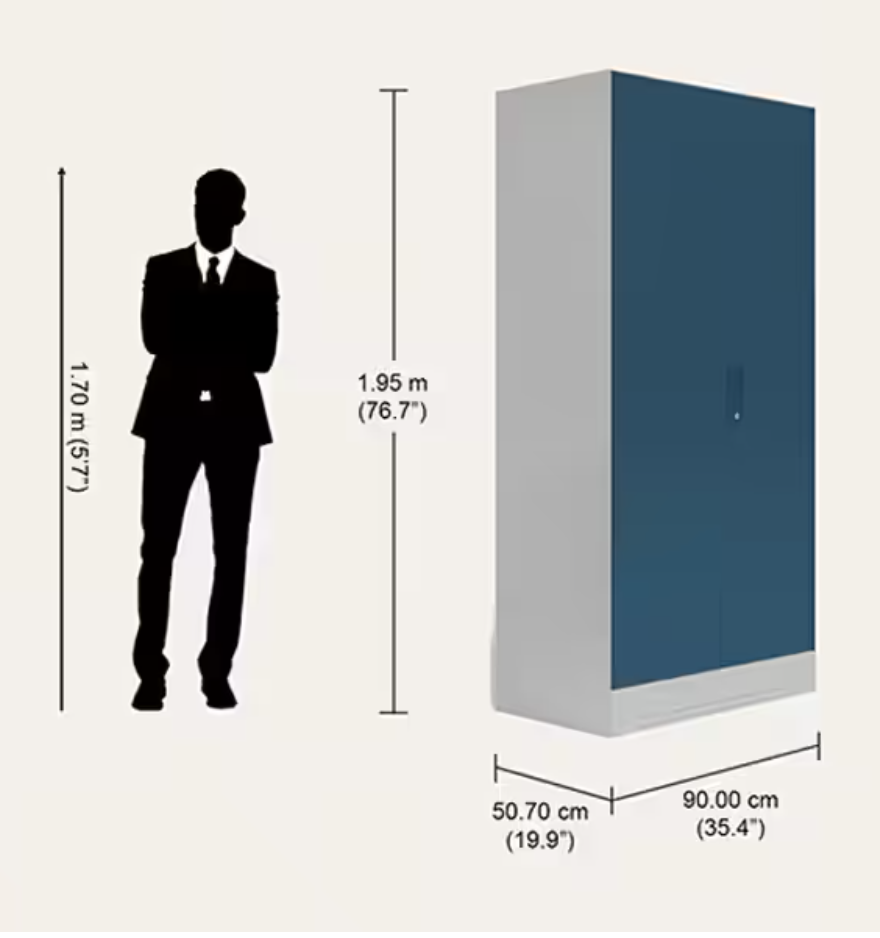 Slimline 2 Door with Locker Body – Godrej Interio Furniture – View 3