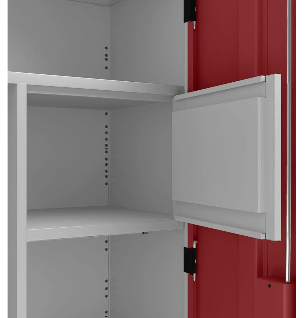 Slimline 2 door Steel Almirah (Semi Gloss Sun Dried Tomato) – Godrej Interio Furniture – View 3