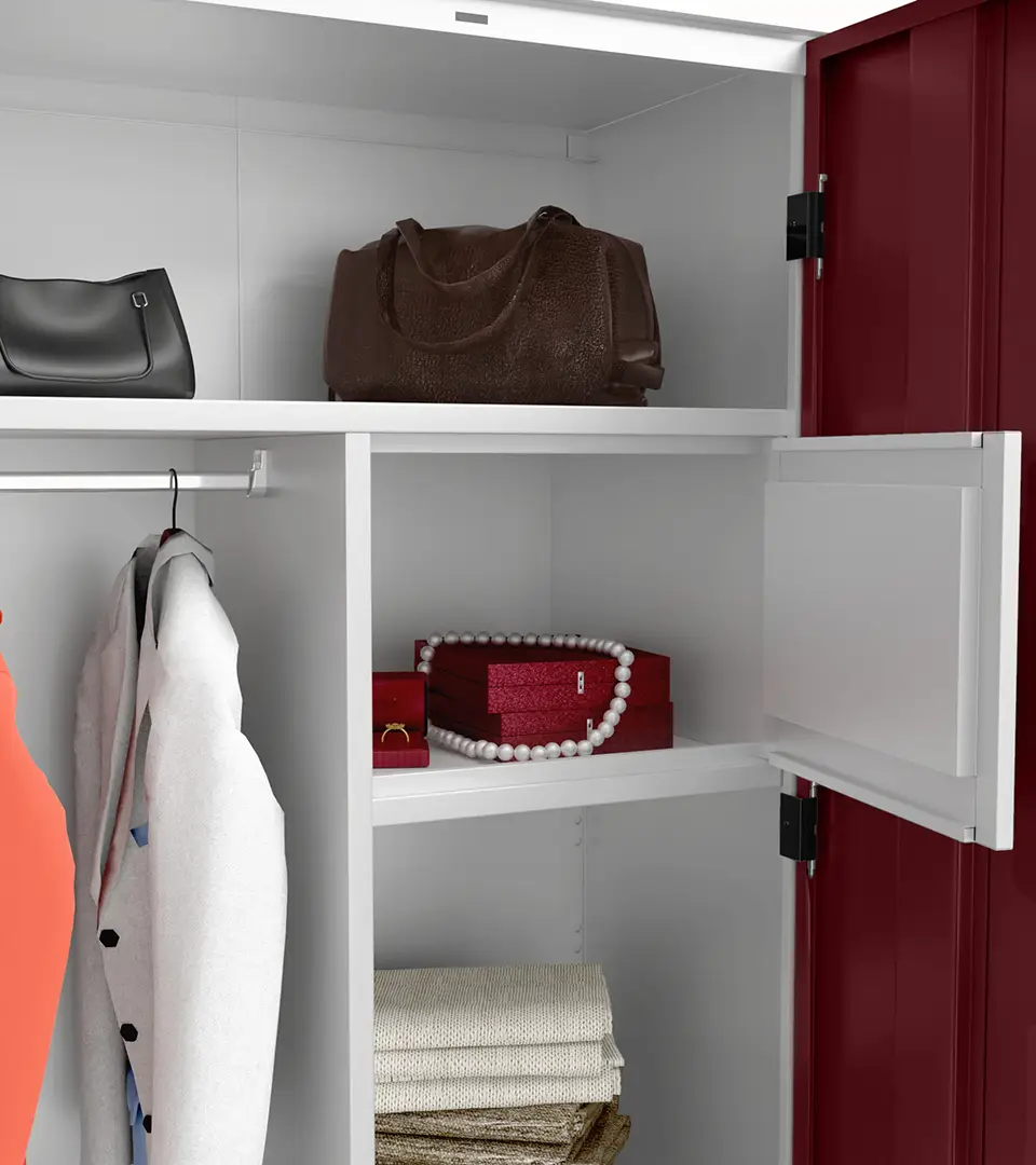 Godrej Slimline 3 Door with locker Russet – Godrej Interio Furniture – View 5